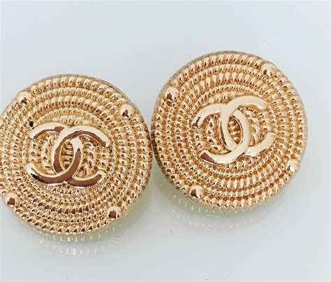 gold chanel buttons